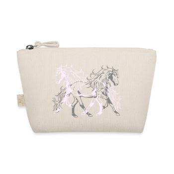 Heavenly Wild Horses Stallion Rider Horse Enthusiast - Organic Pouch - nature - Front