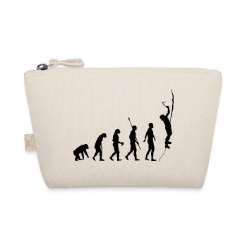 Human evolution, ice climbing, ice climbers - Organic Pouch - nature - Front