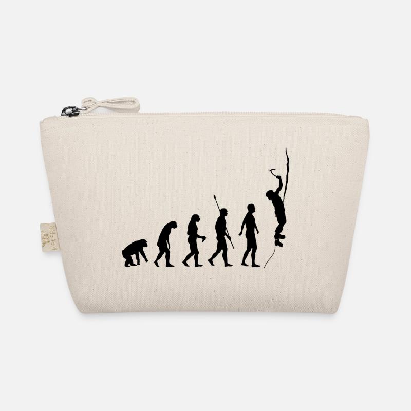 Evolution des Menschen, Eisklettern, Eiskletterer Bio-Täschchen