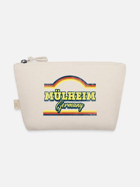 Mülheim Deutschland Stadt Schrift Vintage Retro - Bio-Täschchen - Natur