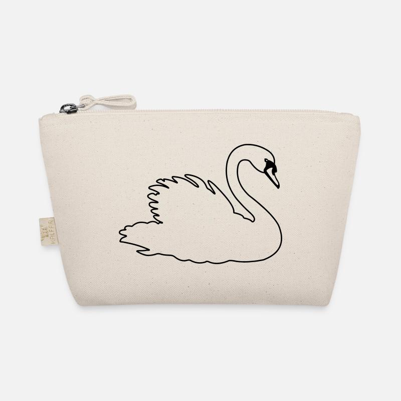 Transparenter Schwan Bio-Täschchen