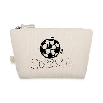 Fußball Soccer - Bio-Täschchen - Natur - Vorne