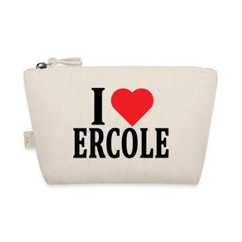 t-shirt I love Ercole t-shirt gift idea - Organic Pouch - nature - Front