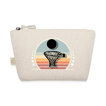Basketball Basketballer - Bio-Täschchen - Natur - Vorne