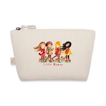 Litte Women - Happy Girls - Kleine Mädchen - Organic Pouch - nature - Front