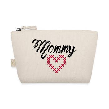 Pregnancy Baby shower Babyshower Boy Girl - Organic Pouch - nature - Front
