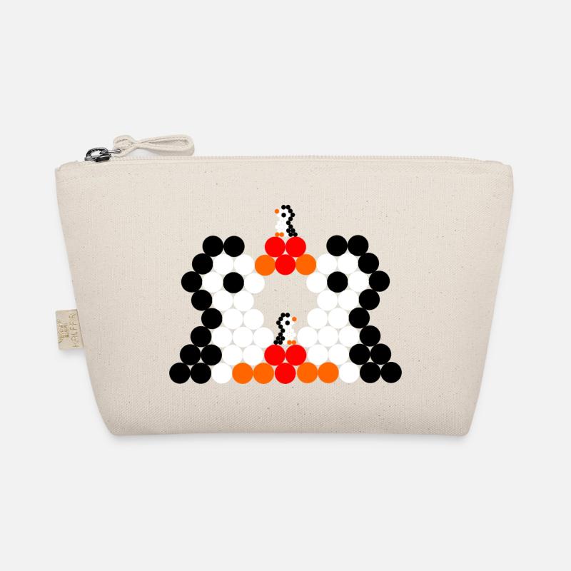 Pinguinfamilie mit Kinder Bio-Täschchen