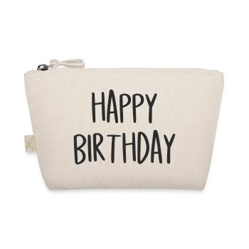 Happy Birthday GGeburtstag Geschenk - Bio-Täschchen - Natur - Vorne