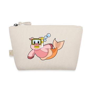 Pig Diver Snorkel Diving - Organic Pouch - nature - Front