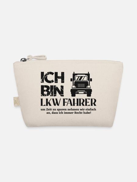 Ich bin Lkw Fahrer lustiger Spruch für LKW-Fahrer - Bio-Täschchen - Natur