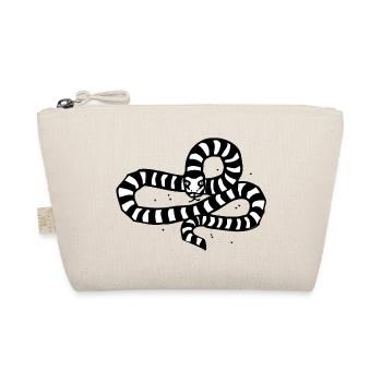 LUCKY SNAKE CHARM - Persian rowing snake - Organic Pouch - nature - Front