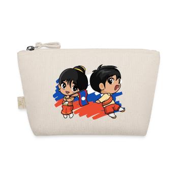Laos Lao Laotian Girl Dress Lao I Gift - Organic Pouch - nature - Front