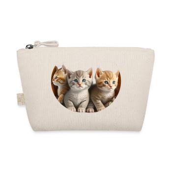 3 CHATONS ENSEMBLE - COMME C'EST MIGNON - Trousse biologique - nature - Devant