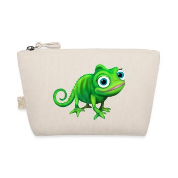 Chameleon green colorful and funny - Organic Pouch - nature - Front