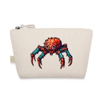Colorful robert spider in vivid colors - Organic Pouch - nature - Front