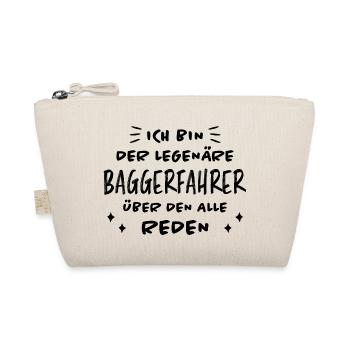 Baggerfahrer Lustiger Spruch Beruf Bagger Geschenk - Bio-Täschchen - Natur - Vorne