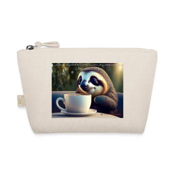 Caffeinated Sloth - Bio-Täschchen - Natur - Vorne