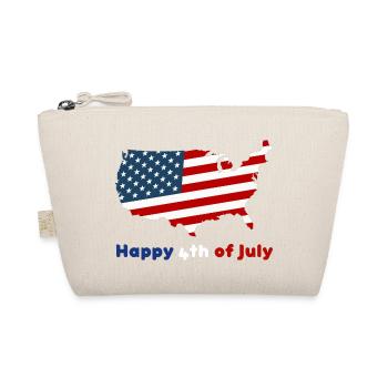 Alles Gute zum 4. Juli, Unabhängigkeitstag, USA, Sterne - Bio-Täschchen - Natur - Vorne