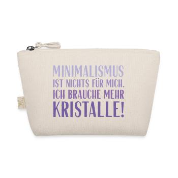 Minimalismus ist nichts für mich... Kristalle! - Bio-Täschchen - Natur - Vorne