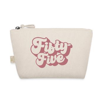 Fifty-five 55th Birthday Women Her 55 Years Old - Organic Pouch - nature - Front