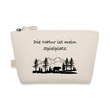 Die Natur ist mein Spielplatz T-Shirt - Bio-Täschchen - Natur - Vorne