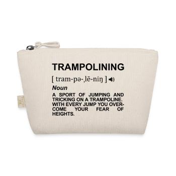 Dictionary Trampoline Jumping - Organic Pouch - nature - Front