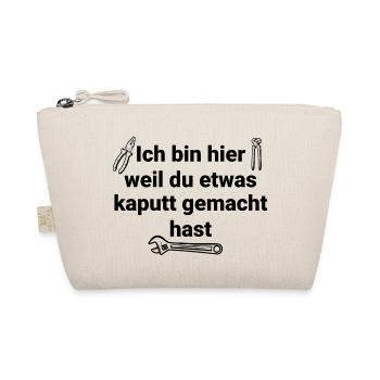 Handwerker Handyman Handwerk Werkzeug Baustelle - Bio-Täschchen - Natur - Vorne