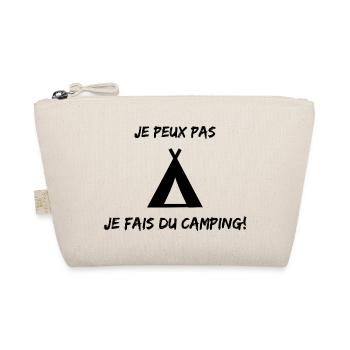 JE PEUX PAS. CAMPING. CAMPER. JE PEUX PAS. HUMOUR. - Trousse biologique - nature - Devant