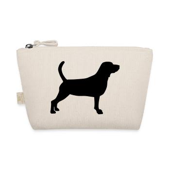 beagle schattenriss 1 - Bio-Täschchen - Natur - Vorne