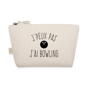 J'peux pas j'ai bowling - Excuse drôle - Trousse biologique - nature - Devant