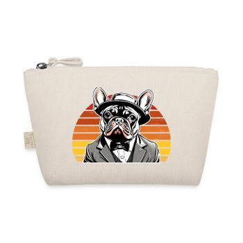 Chien Bouledogue Français T-shirt Chien drôle de chien design Chiens - Trousse biologique - nature - Devant