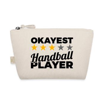 Funny handball player - Organic Pouch - nature - Front