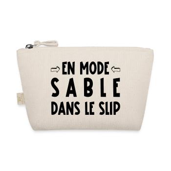 En mode sable dans le slip - Trousse biologique - nature - Devant