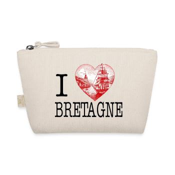 I Love Brittany Fishing Village - Organic Pouch - nature - Front