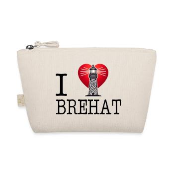 I love Ile de Brehat - Organic Pouch - nature - Front