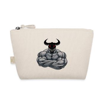 Bull Man - Taurus Man - Organic Pouch - nature - Front