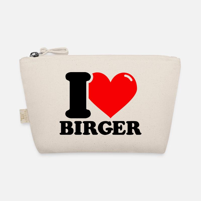 I love birger First name Organic Pouch