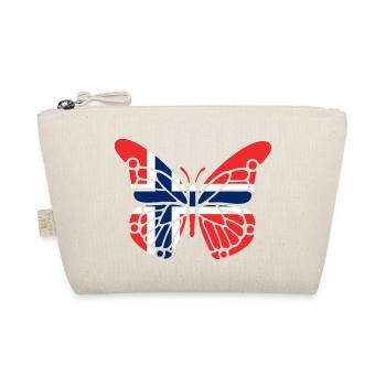 Papillon avec drapeau de la Norvège - Trousse biologique - nature - Devant
