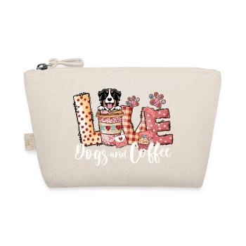 Bernese Collie Dog Coffee Lover Dog Mom Valentines - Organic Pouch - nature - Front
