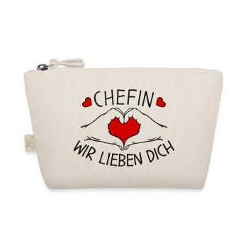 Chefin wir lieben Dich - Bio-Täschchen - Natur - Vorne