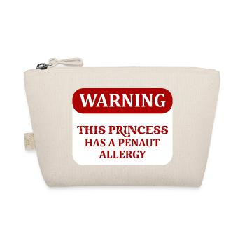 Avertissement Cette princesse a une allergie aux pénautes Awarene - Trousse biologique - nature - Devant