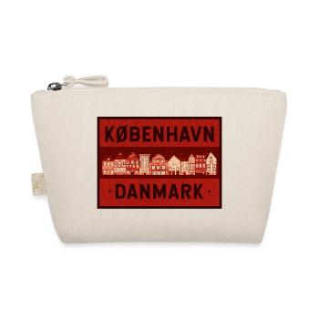 Copenhagen Skyline Imprimé rouge - Trousse biologique - nature - Devant