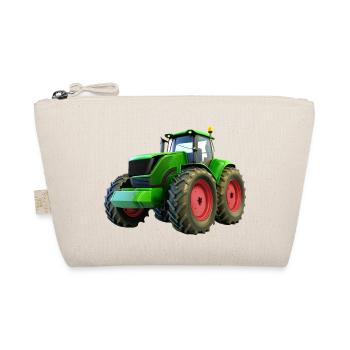 Neuer großer Traktor mit roten Felgen - Bio-Täschchen - Natur - Vorne