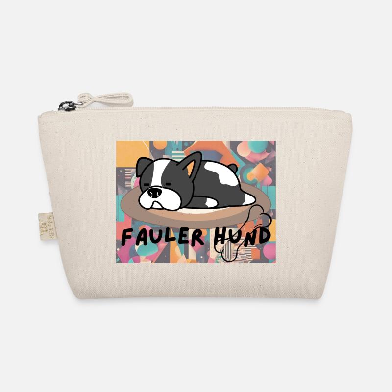 Lazy Dog Sleeping Logo Organic Pouch