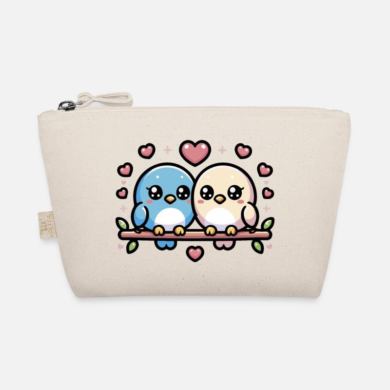 mignons tourtereaux perchés sur une branche Trousse biologique