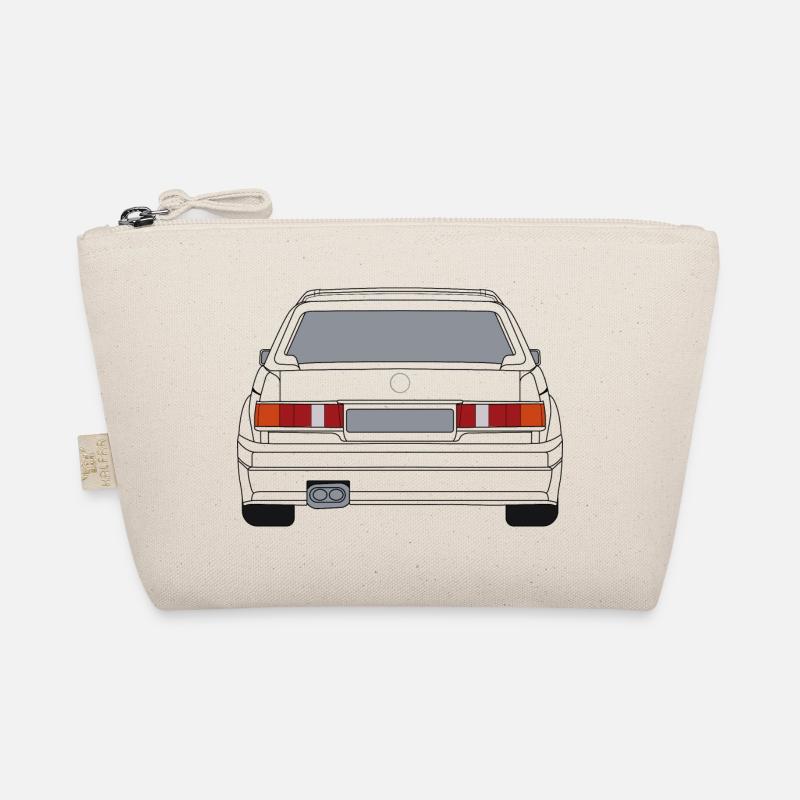 German Car Rear View White Organic Pouch