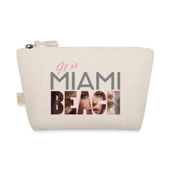 "It is Miami Beach" - Sonne, Strand und Meer - Bio-Täschchen - Natur - Vorne