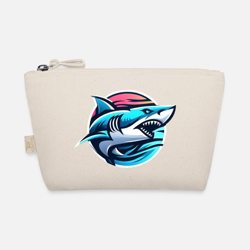 Logo d’illustration de requin - Trousse biologique - nature