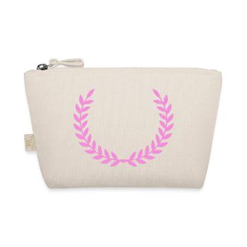 Wreath Pink - Organic Pouch - nature - Front