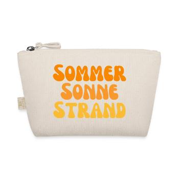Sommer Sonne Strand Nectarine - Bio-Täschchen - Natur - Vorne
